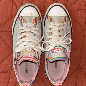 Colorful Rainbow Converse Sneakers